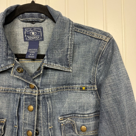 Lucky Brand Denim Jean Jacket Women's Size Medium Trucker Medium Blue Wash EUC - Picture 4 of 12